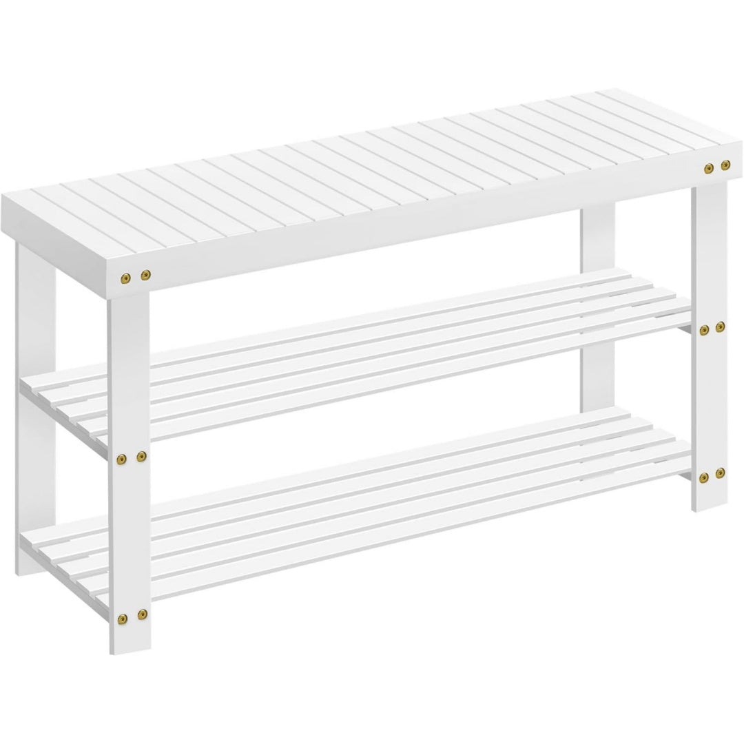 scarpiere bianco per ingresso letto